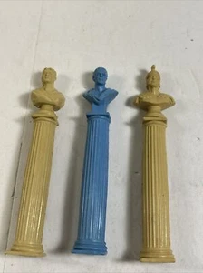 ORIGINAL Marx 1959 Series 2000 Ben Hur Playset - Set of (3) PILLAR BUSTS - Picture 1 of 3