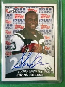 2009 Toops ROOKIE Premiere Auto  RPA-SG Shonn Greene - Picture 1 of 2