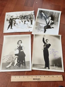 4 1944 Sonja Heine Ice Skaters Original Autographed Photographs - Picture 1 of 6