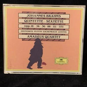 BRAHMS Quintets & Sextets - AMADEUS QUARTET - DG 3CD SOLID SILVER germany. - Picture 1 of 6