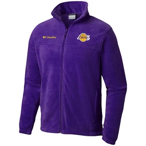 LA Lakers NBA Columbia Steens Mountain 2.0 Zipper Purple Fleece Jacket - Medium - Picture 1 of 5