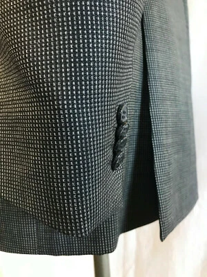 Abrigo deportivo chaqueta blazer ERMENEGILDO ZEGNA Z para hombre TEJIDO AZUL 42L 2 botones * Foto 1 de 4