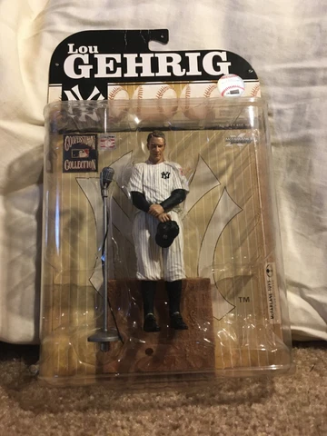 McFarlane Cooperstown Collection NY Yankees Lou Gehrig Figure Farewl Speech Cover