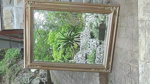 ANTIQUE FRENCH LARGE GOLD WOOD CARVED ORNATE GILT FRAME BEVELED GLASS MIRROR Cover