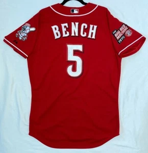 Authentic Majestic, 40 MEDIUM CINCINNATI REDS JOHNNY BENCH ON FIELD Jersey RARE! - Picture 1 of 9