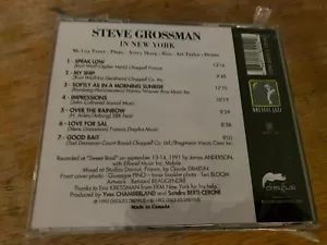 STEVE GROSSMAN - In New York - CD - Live new sealed - Picture 1 of 2