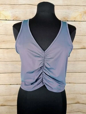 Camiseta sin mangas Victoria's Secret On Point recortada iridiscente talla grande nueva con etiquetas  Foto 1 de 4