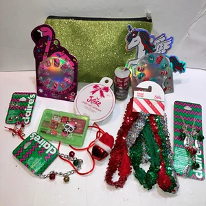Justice Girls & Claire's 10pc Christmas Jewelry Hair Beauty Gift Set - Picture 1 of 10