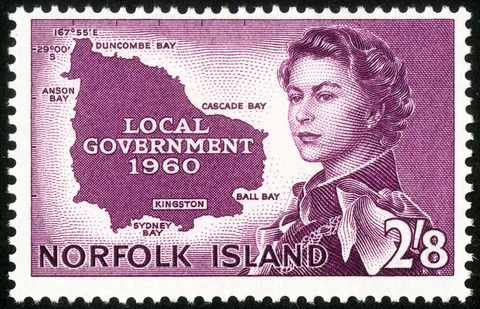 Norfolk Stamps # 42 MLH VF Scott Value $40.00 Cover