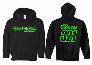 FELPA CON CAPPUCCIO MOTO BAMBINO BAMBINO TARGA PERSONALIZZATA MX MOTOCROSS YZ KTM KX - Foto 1 di 12