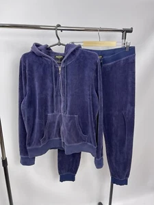 Juicy Couture SET Pants and Hoodie Y2K Size (XL,M) Blue - Picture 1 of 10