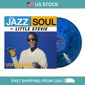 Little Stevie Wonder - The Jazz Soul Of Little Stevie 12" LP Blue Marble Vinyl - Imagen 1 de 2