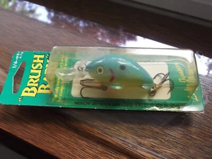 Hard to Find Older Pre Rapala Luhr Jensen Brush Baby 1/6 oz Chartreuse Blue - Picture 1 of 6