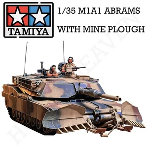 Kit modelo militar Tamiya 1/35 M1A1 Abrams con arado de minas envío rápido 35158 - Imagen 1 de 11