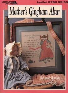 Mother's Gingham Altar Cross Stitch Leaflet - Leisure Arts 2769 - C. Harrison - Picture 1 of 2