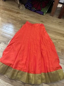 Beautiful orange skirt by doll size 24 would be like a size 7,8 small Child’s - Picture 1 of 6