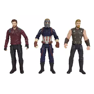 Marvel Avengers Infinity War Thor, Star Lord & Captain America Figure Bundle Lot - Picture 1 of 8