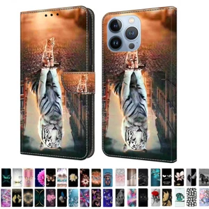 Case for iPhone 15 Pro Max 15 Plus Card Pocket Wallet Flip Leather Stand Cover - Picture 1 of 49