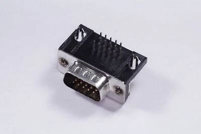 K66X-E15P-N Kycon High Density D-Sub Receptacle Male Plug RA 15 Pos 3 Row NOS - Image 1 of 2