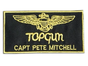 Captain Pete Mitchell New MOVIE VX-31 Name Tag Squadron Patch v - Foto 1 di 2