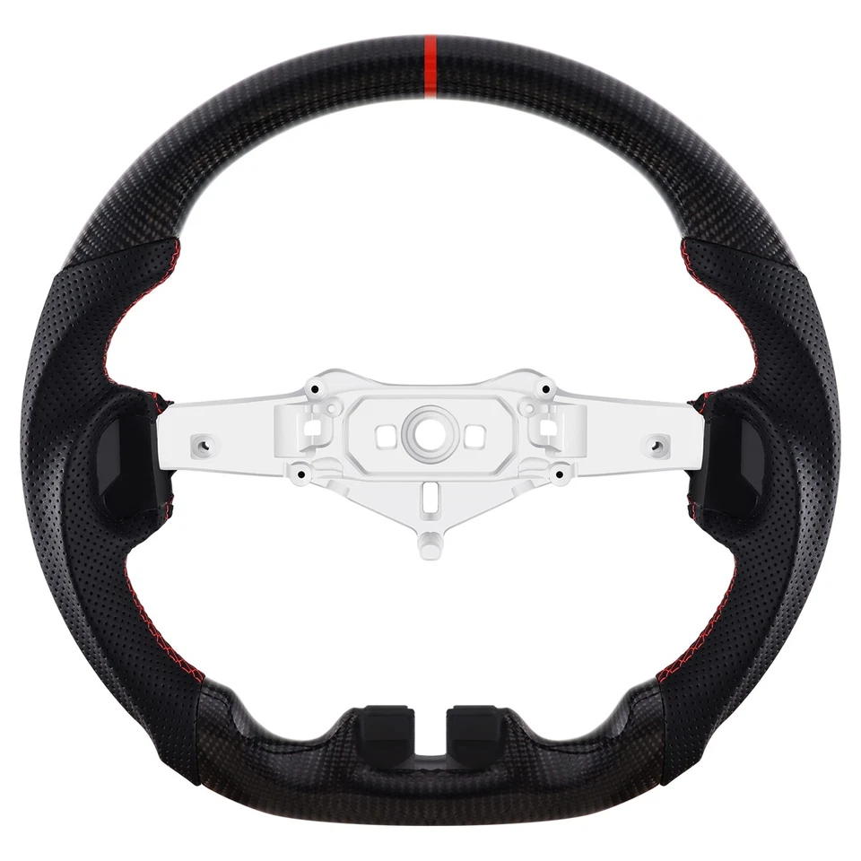 Volante de fibra de carbono real suelto para Jeep Wrangler JK/JKU RUBICON 11-17 Foto 1 de 4