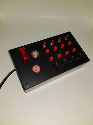 PC USB button Box 32 functions  Red  for simracing  - Image 1 of 3
