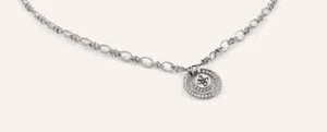 Collana donna Guess con pendente traforato e zirconi bianchi JUBN04056JWRH - Foto 1 di 4
