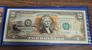 Grand Canyon National Park  Arizona  Commemorative Bank Note  on Modern $2 Note - Picture 1 of 3