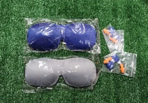 2 pcs 3D Eye Mask Sleep Soft Padded Shade Cover Rest Relax Blindfold Travel Acce - Picture 1 of 4