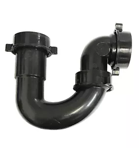 Trappola Riparazione Lavello e Scarico Girevole 1-1/2" & 1-1/4" Pollici, PVC Nero - Foto 1 di 2