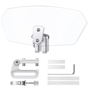 Spoiler deflettore parabrezza moto universale regolabile parabrezza - Foto 1 di 9