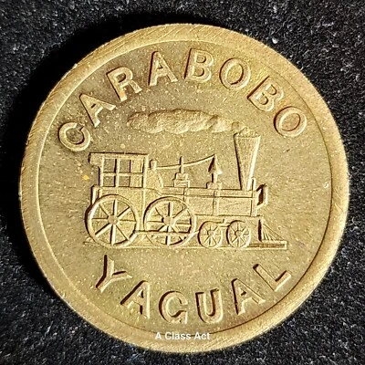Muy escaso Carabobo Yagual Venezuela B 1881 antiguo 1 real. Tren. Nuestro B1299 Foto 1 de 4