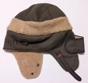 Cappello cacciatore A. KURTZ pilota aviatore verde sherpa pile acrilico poli lana grande L - Foto 1 di 5