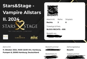Stars﹠Stage - Vampire Allstars II. 2024 u.a.mit Mathias Edenborn, Kristin Backes - Bild 1 von 2