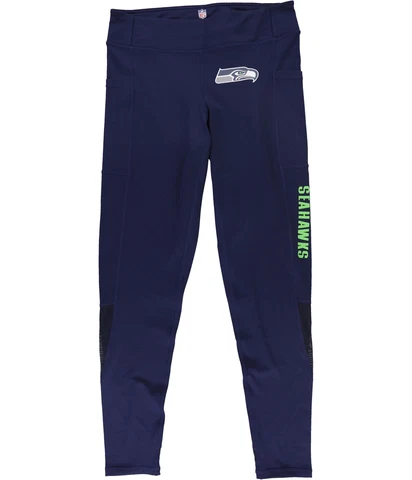 MSX Womens Seattle Seahawks Compression Athletic Pants, Blue, Small Cover