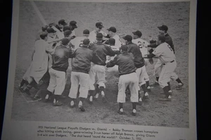 October 3, 1951 Sports Pix photo reproduction of Bobby Thomson's famous home run - Picture 1 of 1