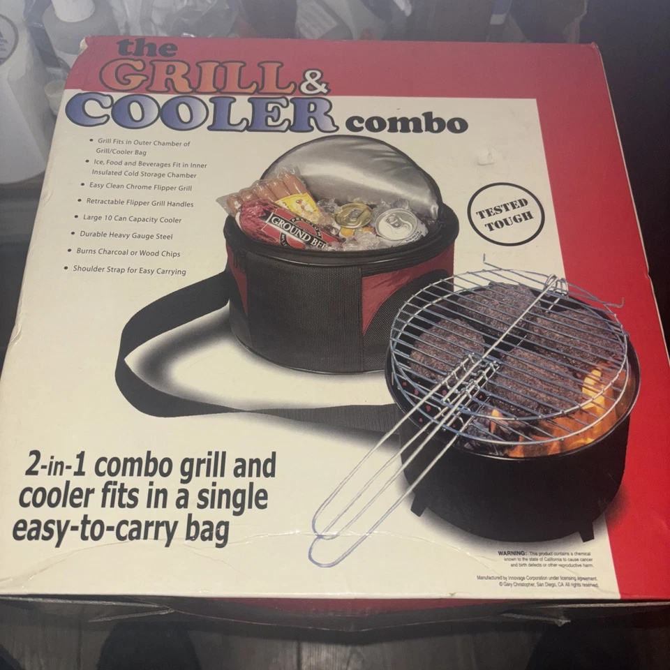 The Cooler & Grill Combo 2n1 in Easy to Carry Bag