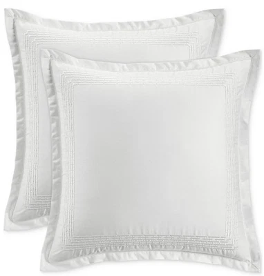 Hotel Collection Chain Links Embroidered 100 Pima Cotton Sham Sets - Image 1 of 4