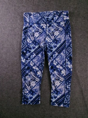 Leggings Danskin Mujer XS Ajustados Capri Cortos Azul Tie Dye Ropa Activa Mezcla de Algodón Foto 1 de 4