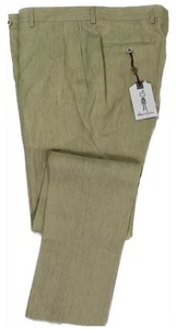 Robert Graham Mens Tan DELAVE Modern Fit Linen Pants Size 35 New - Picture 1 of 7