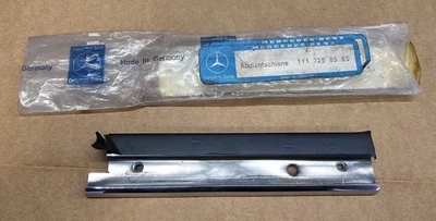 New Old Stock Mercedes W111 W112 LH Window Sealing Rail Slide Bracket 1117258565 - Image 1 of 2