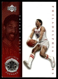 Julius Erving 1999-00 Upper Deck Legends #74 Philadelphia 76ers Basketball Card - Picture 1 of 2