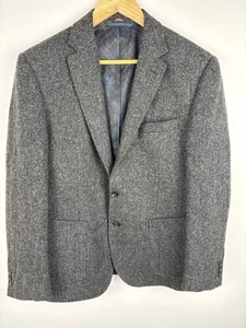 blazer giacca mark and spencer lusso pura nuova lana tessuto da luna taglia 40L - Foto 1 di 12