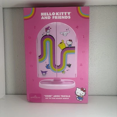 Impressions Hello Kitty & Friends Vacay Arch Trifold LED Makeup Vanity Mirror - Image 1 of 4