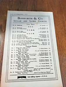 SHEET MUSIC IN A PERSIAN MARKET SSA 1925 - Picture 1 of 3