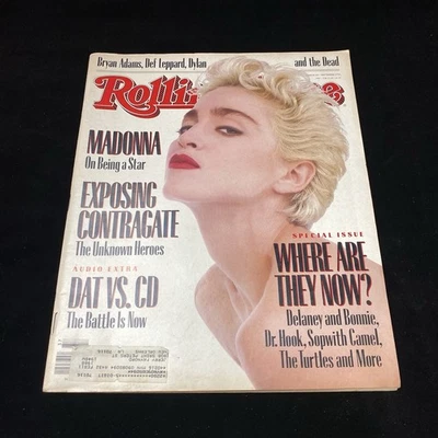 Rolling Stone Magazine #508 September 10, 1987 Madonna Def Leppard Bob Dylan Etc Foto 1 de 4