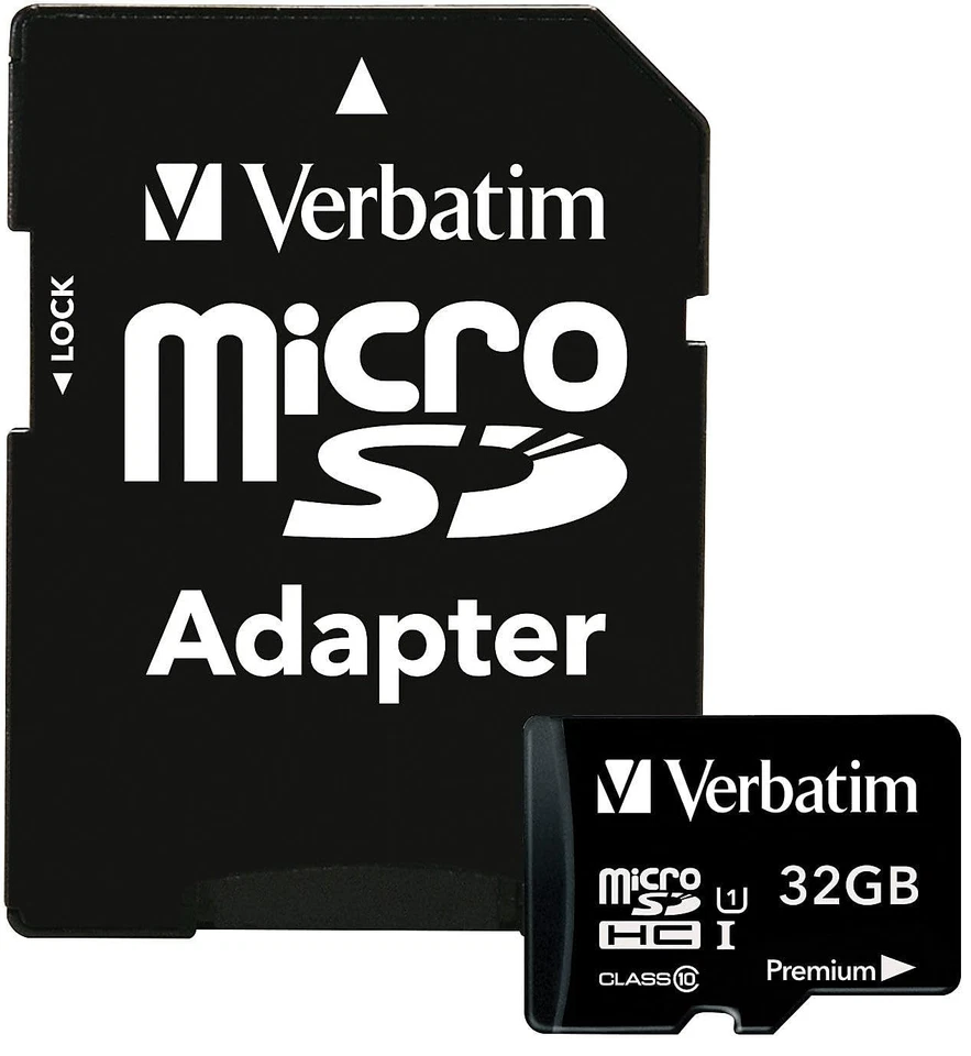 Verbatim 32GB microSDHC Memory Card Full HD 1080p UHS I Waterproof Shockproof - Image 1 of 4