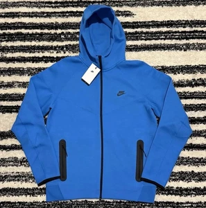 Sudadera con capucha Nike Sportswear Tech polar cremallera completa azul FB7921-435 para hombre talla grande ALTA - Imagen 1 de 9