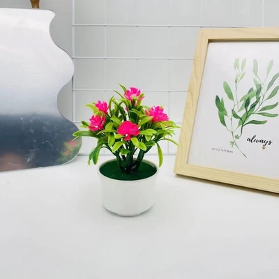 Artificial Camellia Sasanqua Bonsai Plant For Photography Home Decor And Wedding - Image 1 of 4