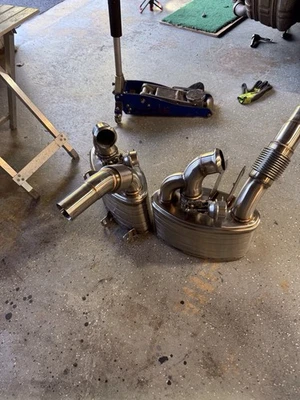 Porsche 911 996 Carrera Topgear Sports Exhaust Mufflers Silencers Direct Fit - Image 1 of 3